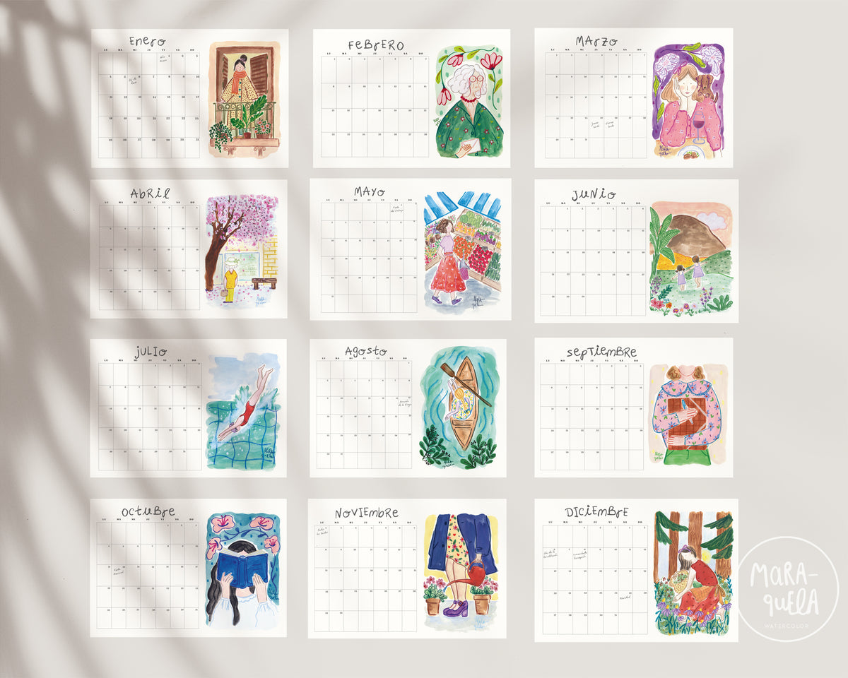 Calendario de MESA 2027 - Un calendario de novela ilustrado (PRECIO PREVENTA)