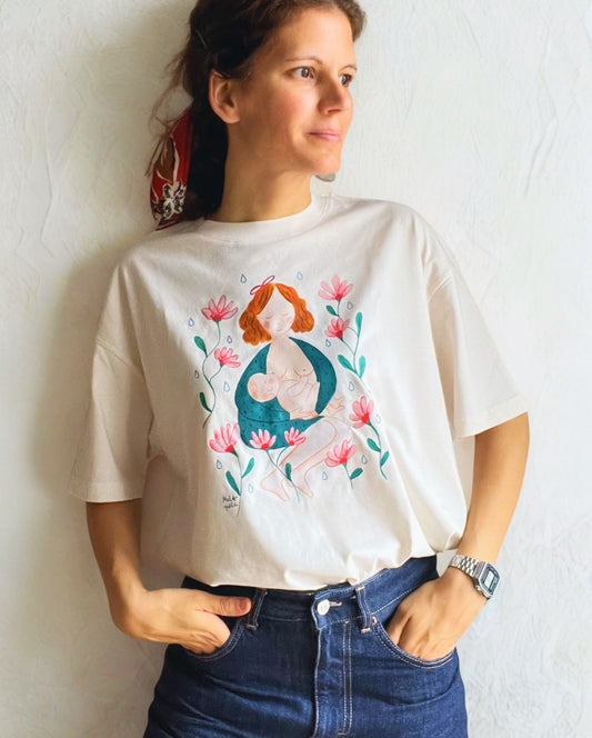 Camiseta ilustrada - Lactancia