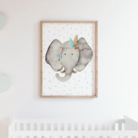 Lámina Elefante Dante - GRANDE y pequeño Formato