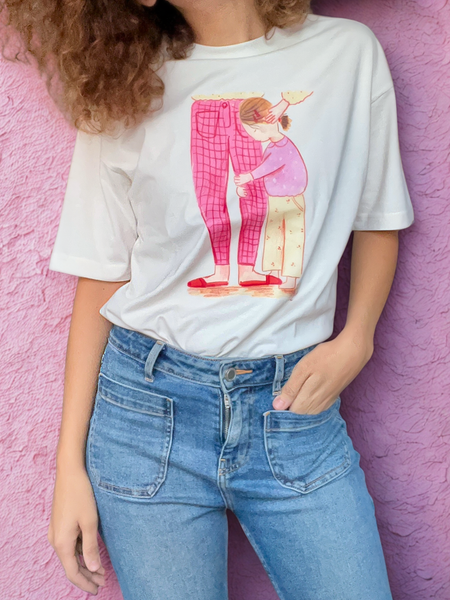Camiseta Ilustrada - Mamá con Niña
