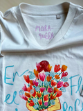 Camiseta Ilustrada - Mujer Flores