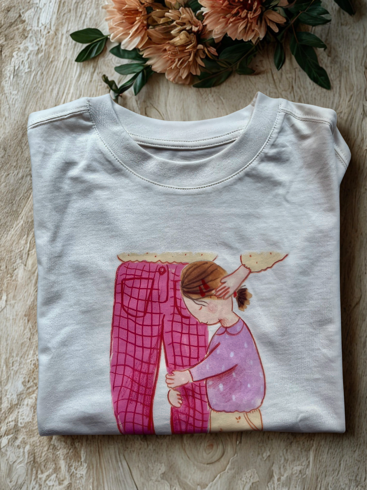 Camiseta Ilustrada - Mamá con Niña