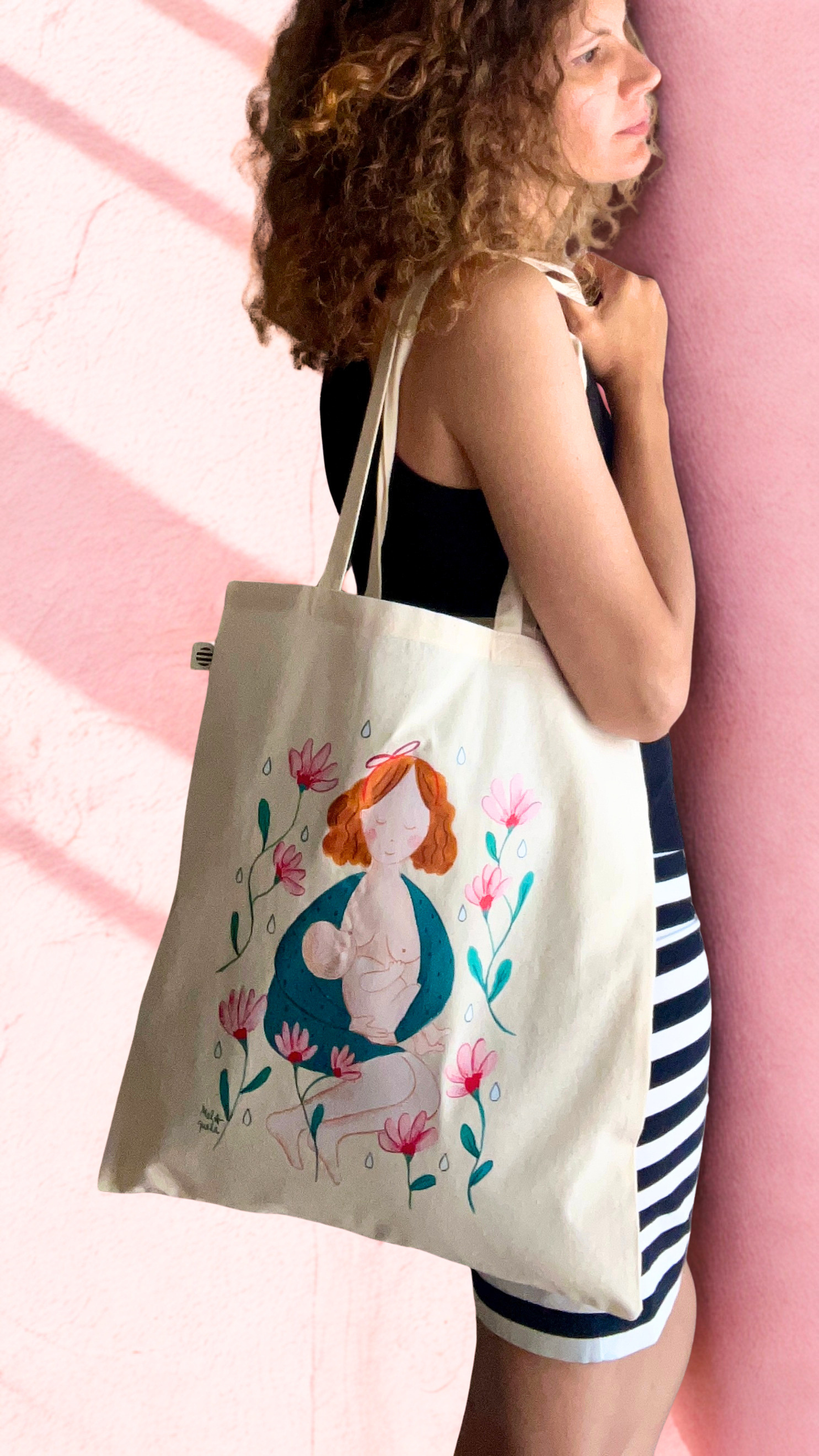 Tote Bag - Madre lactante (Natural)