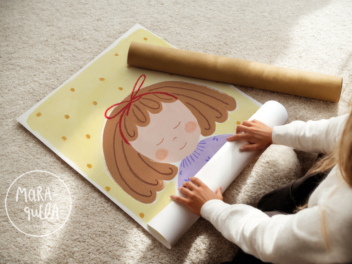 Niña No. 1 | Lámina retrato infantil para la decoración de las niñas