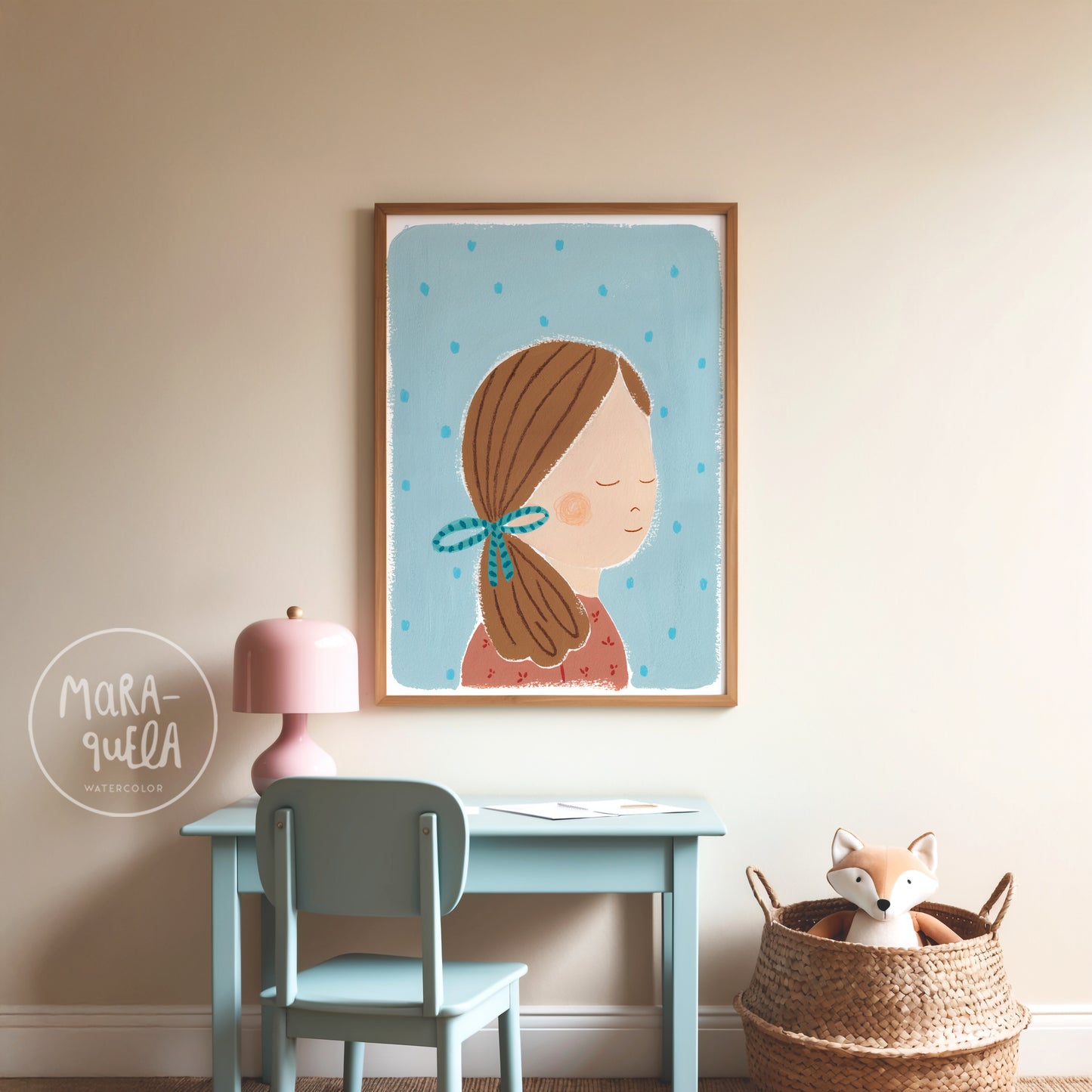 Niña No. 11 | Lámina para la decoración de las niñas | Cola