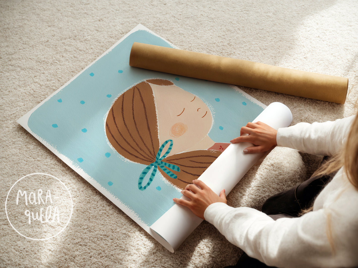 Niña No. 11 | Lámina para la decoración de las niñas | Cola