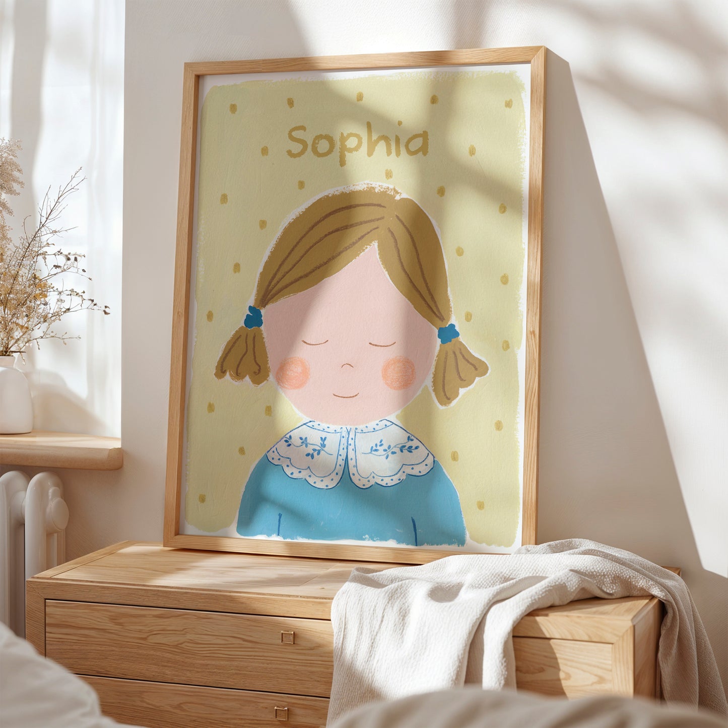 Niña No. 2 | Lámina retrato infantil para la decoración de las niñas