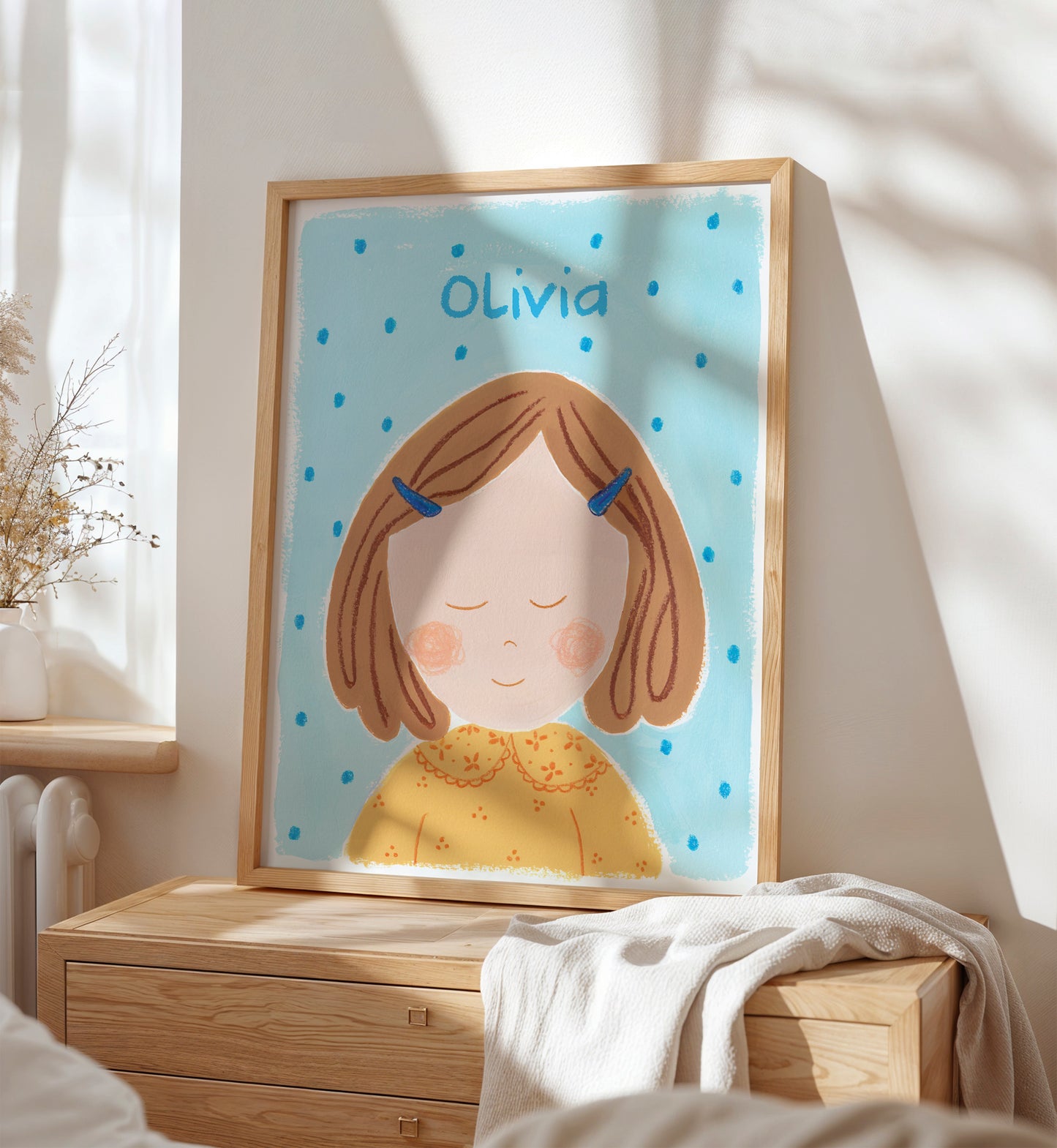 Niña No. 5 | Lámina para la decoración de las niñas | Retrato infantil