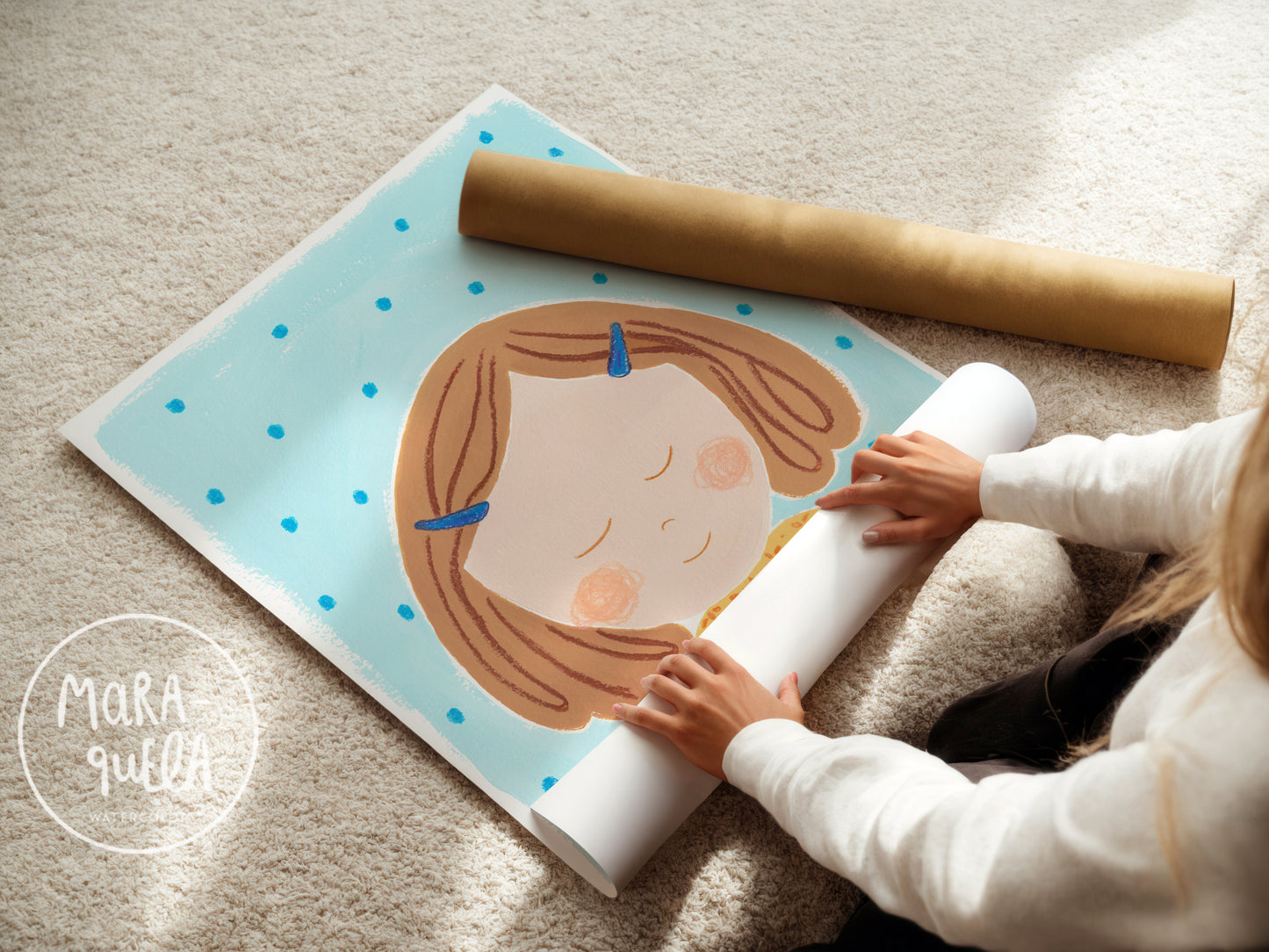 Niña No. 5 | Lámina para la decoración de las niñas | Retrato infantil