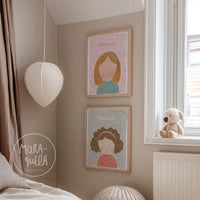 Niña No. 6 | Lámina para la decoración de las niñas