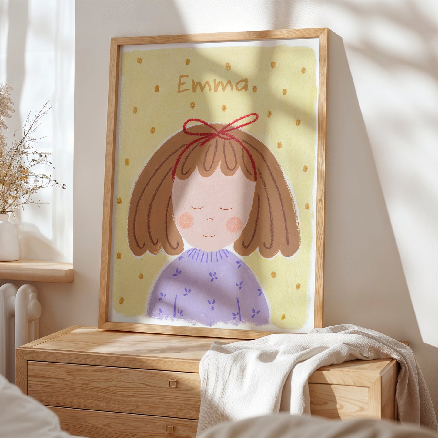 Niña No. 1 | Lámina retrato infantil para la decoración de las niñas