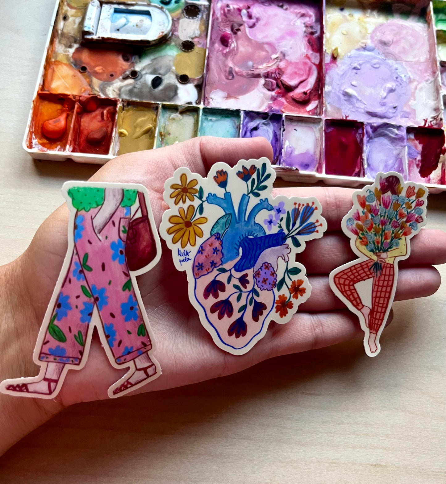 Stickers Flores - PACK DE 3