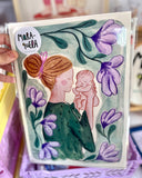 Lámina maternidad - Flores violetas