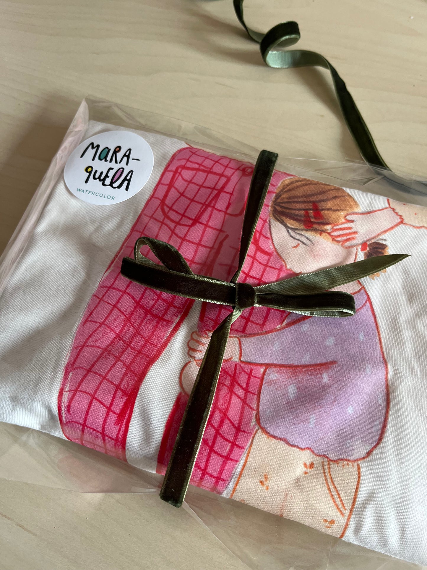 Camiseta Ilustrada - Mamá con Niña