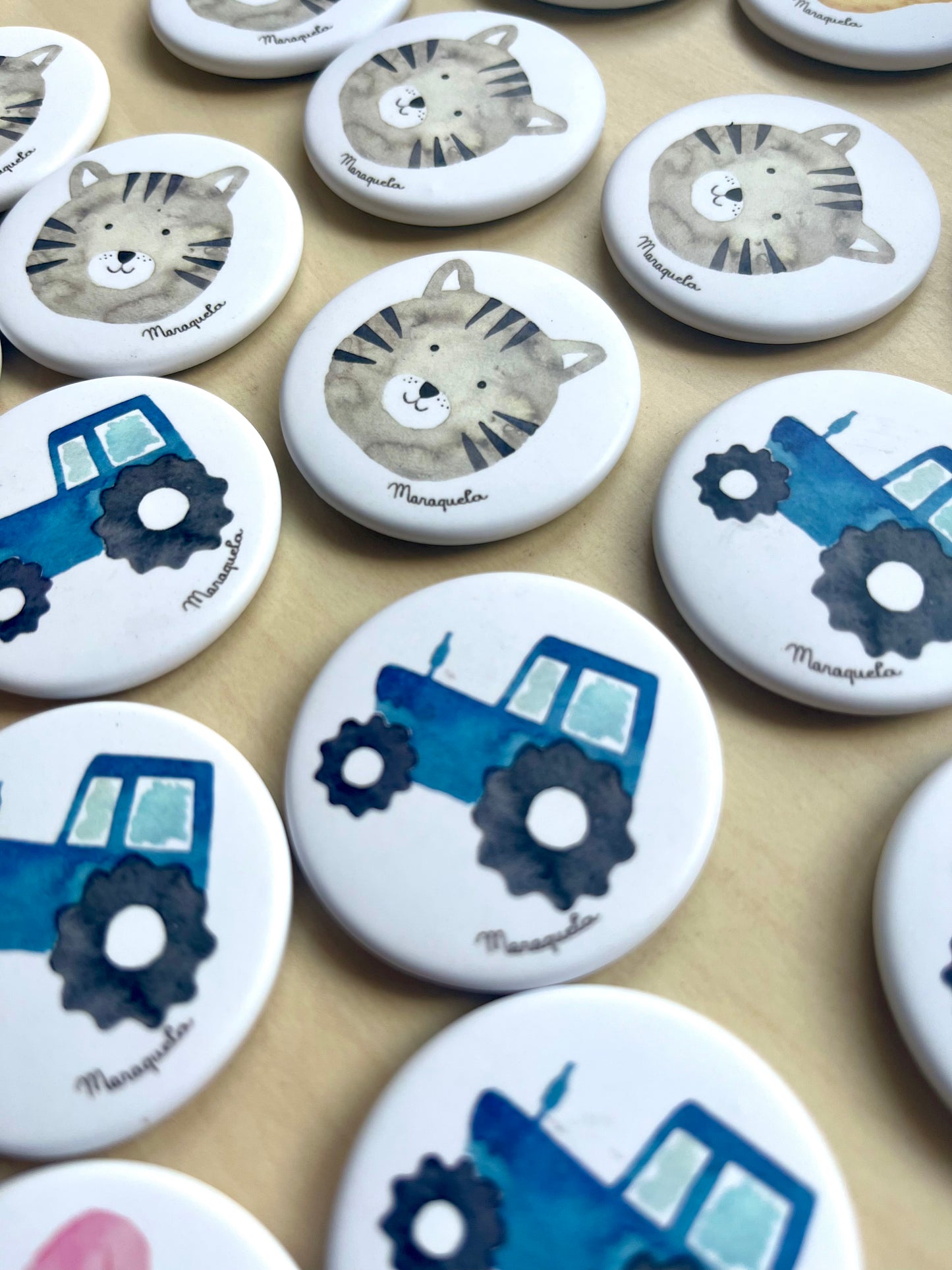 Tractor - Imán ilustrado