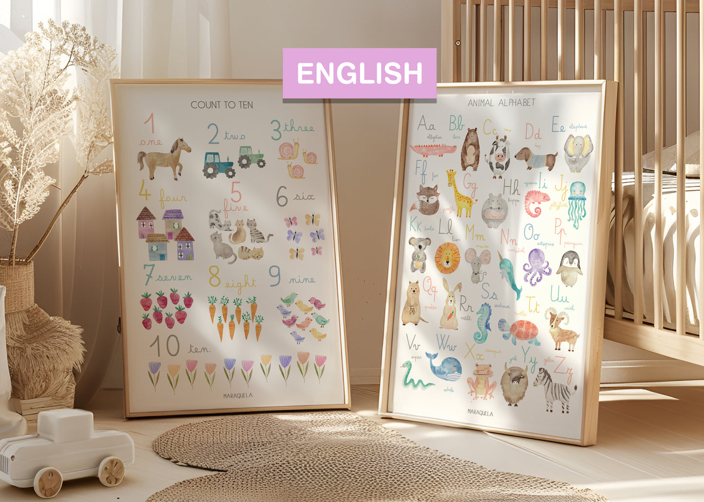 Pack Números y Letras / INGLÉS (ENVÍO GRATIS)