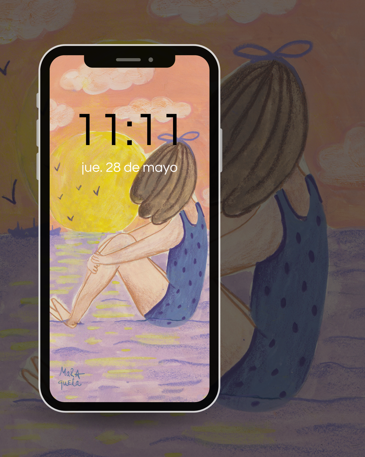 Fondo artístico para tu móvil - Diseñado por Maraquela