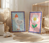 PACK de láminas infantil- Gaviota y Flor