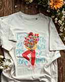 Camiseta Ilustrada - Mujer Flores