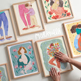 Lámina Mujer con Flores