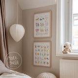 Lámina Abecedario infantil en CASTELLANO/  Mi Abecedario