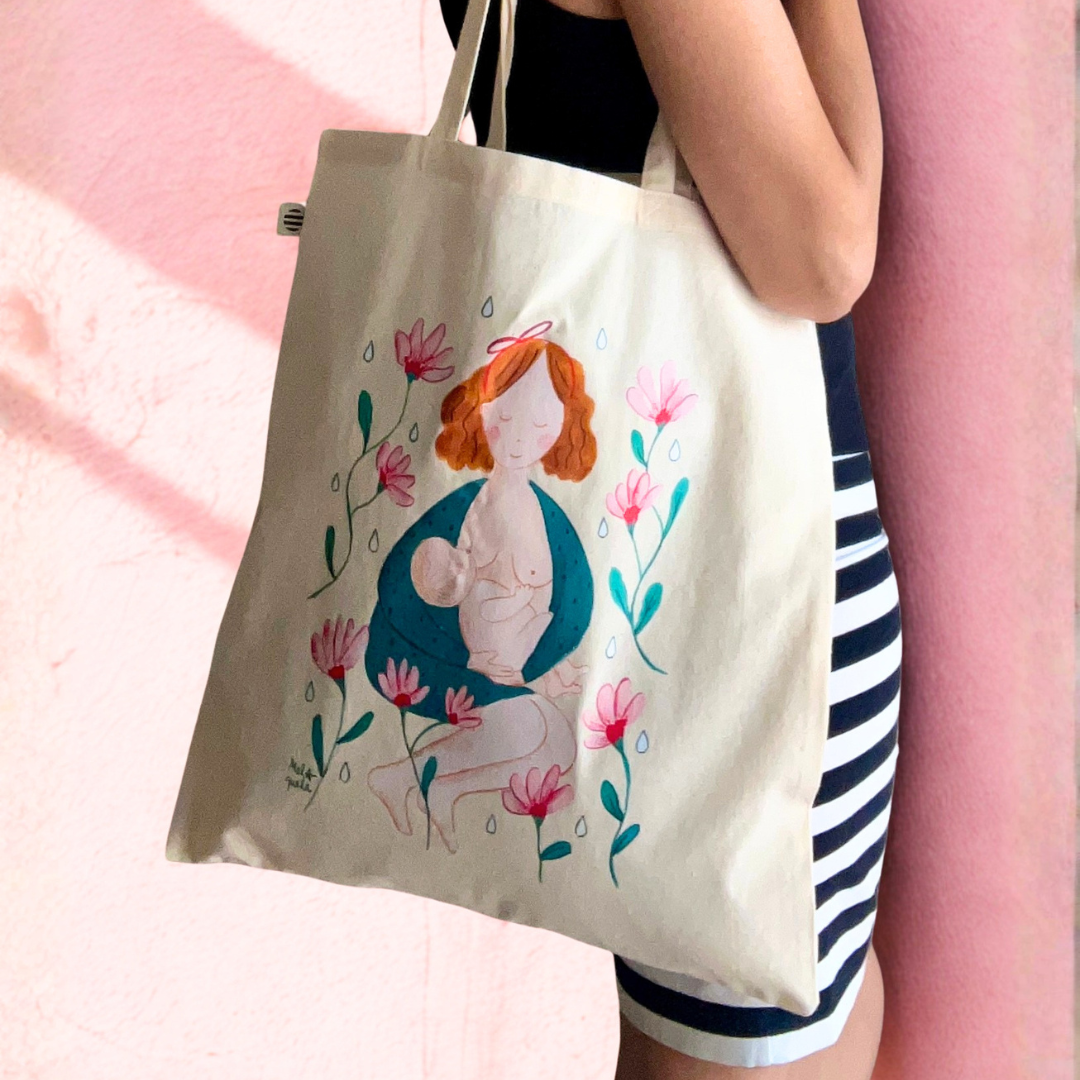 Tote Bag - Madre lactante (Natural)