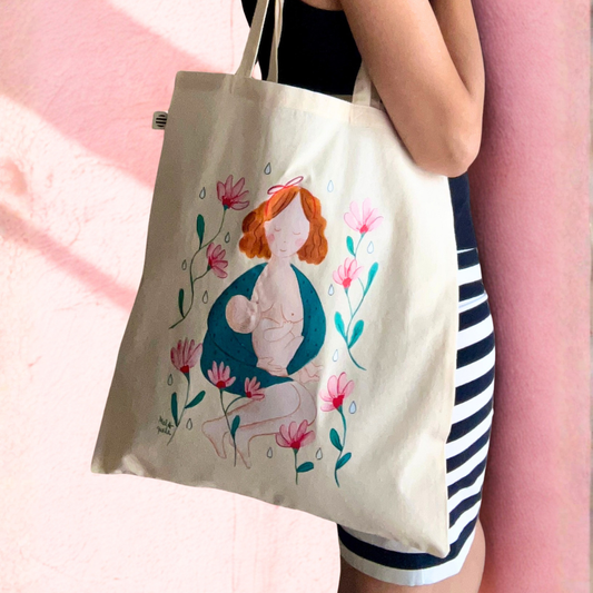 Tote Bag - Madre lactante (Natural)