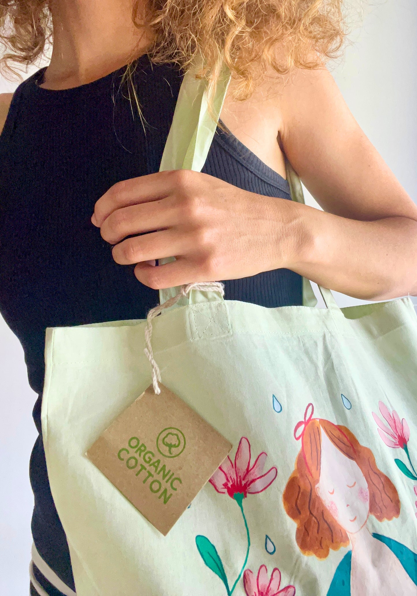 Tote Bag - Madre lactante (Verde)