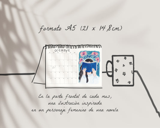 Calendario de MESA 2027 - Un calendario de novela ilustrado (PRECIO PREVENTA)