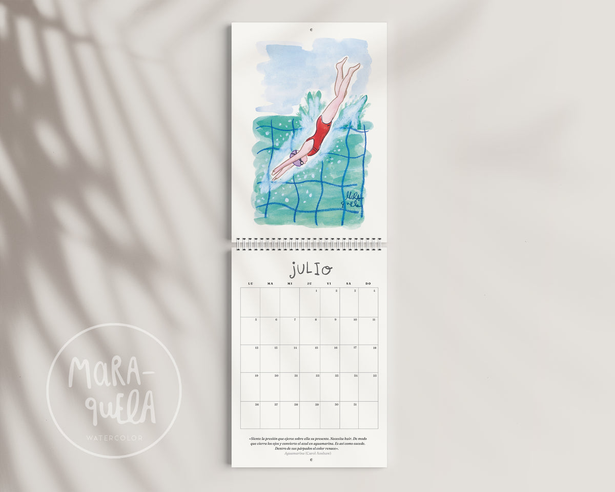 Calendario PARED 2027 · Un calendario de novela ilustrado (PRECIO PREVENTA)