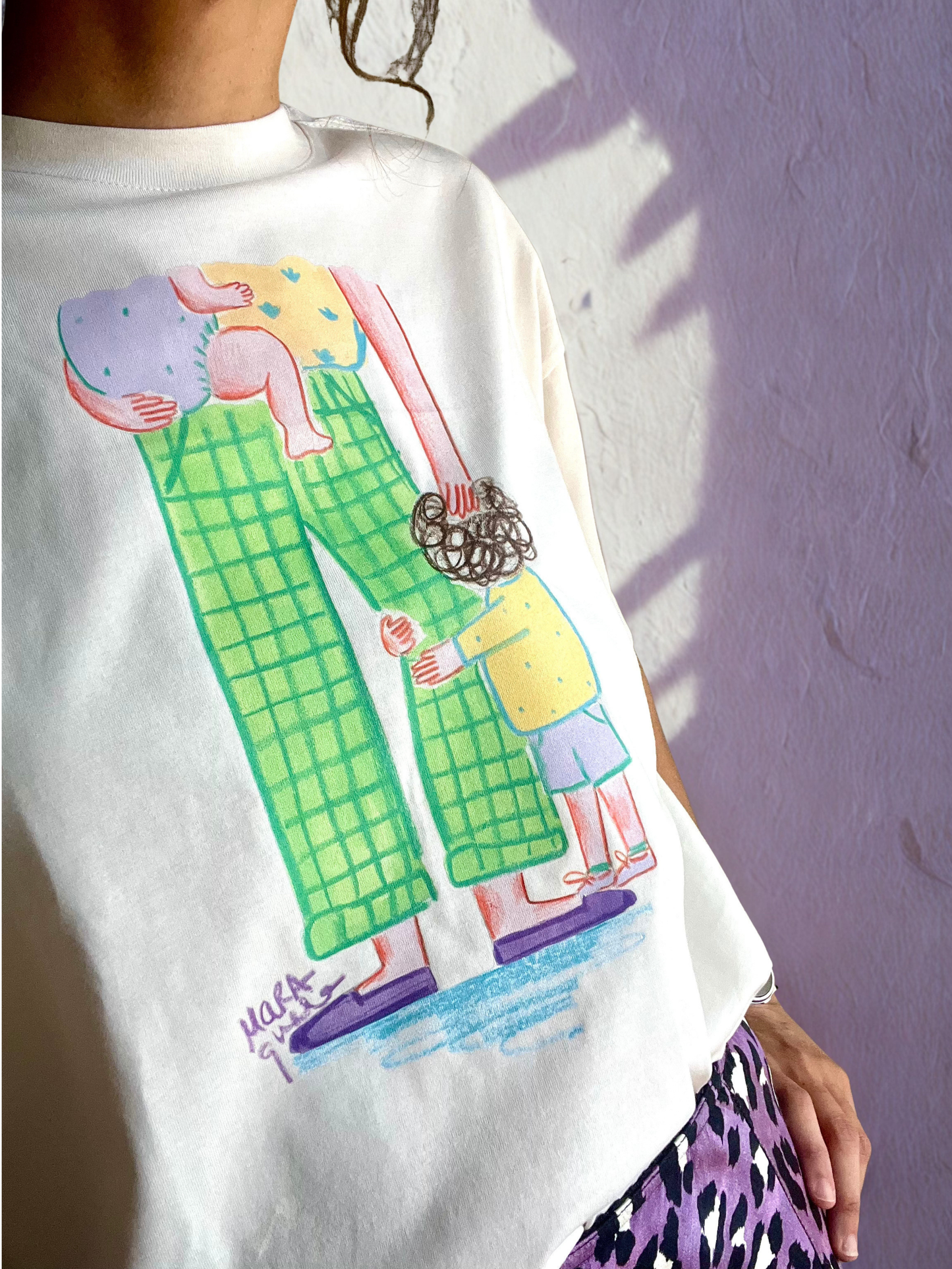 Camiseta Ilustrada - Bimaternidad