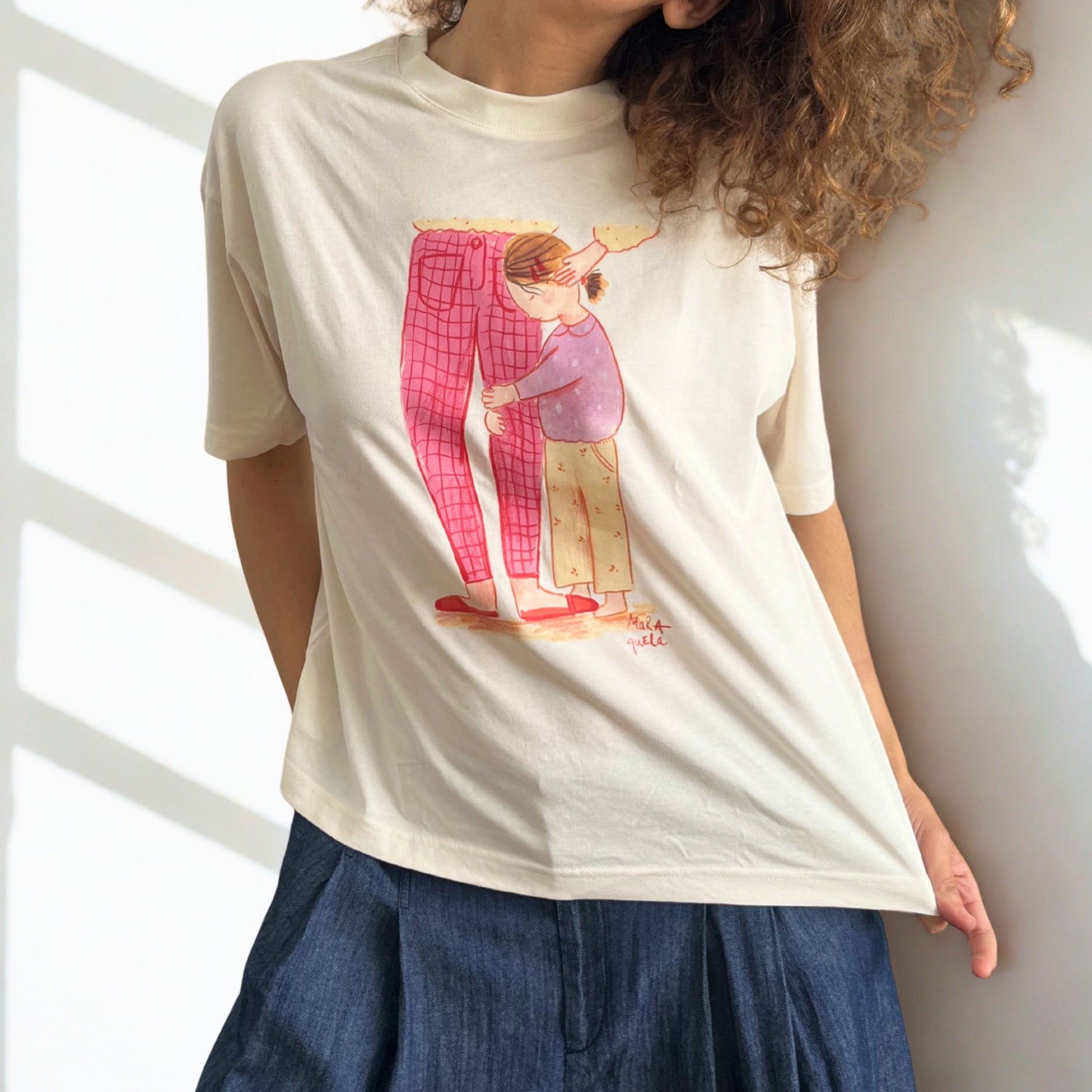 Camiseta Ilustrada - Mamá con Niña
