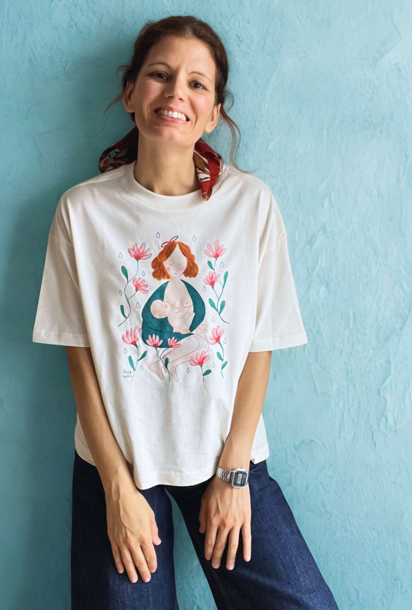 Camiseta ilustrada - Lactancia