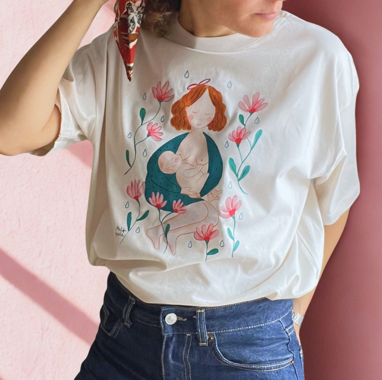 Camiseta ilustrada - Lactancia