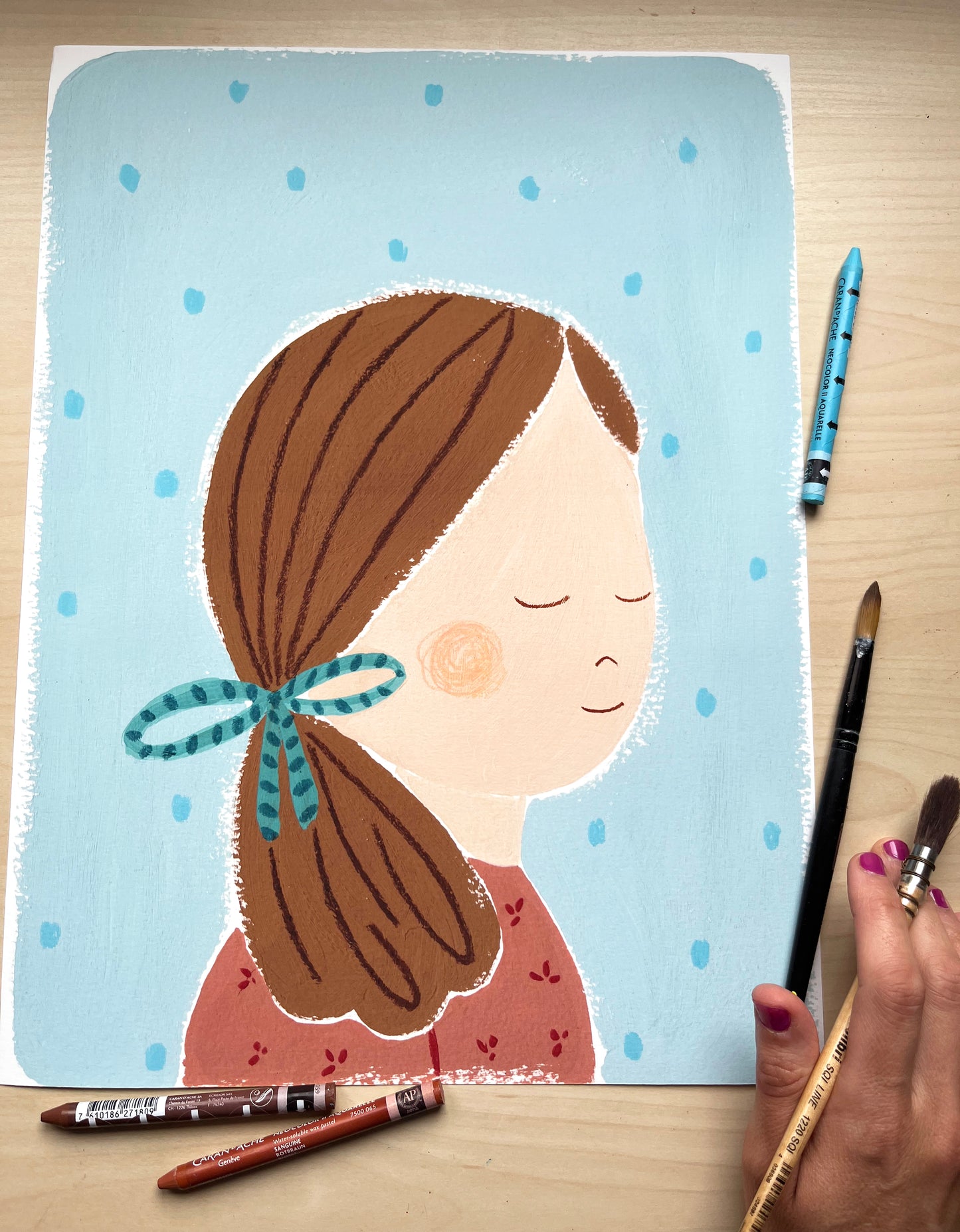 Niña No. 11 | Lámina para la decoración de las niñas | Cola