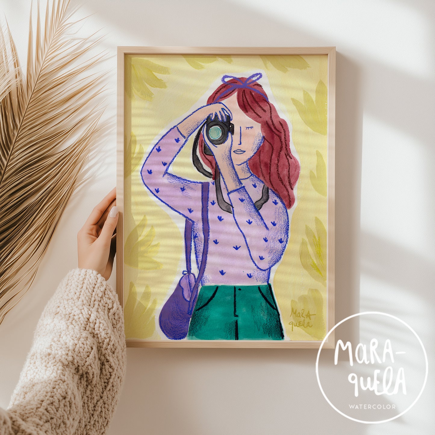 Lámina Mujer Fotógrafa
