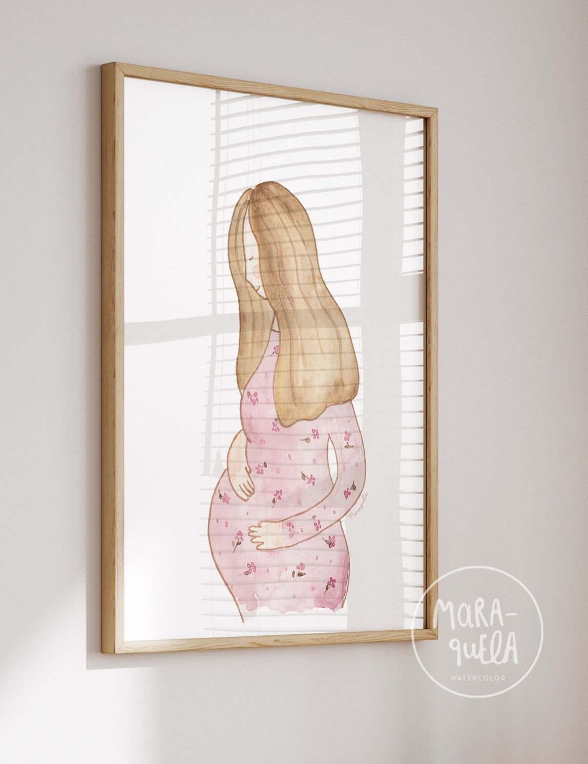Ilustración Embarazo - Rosa