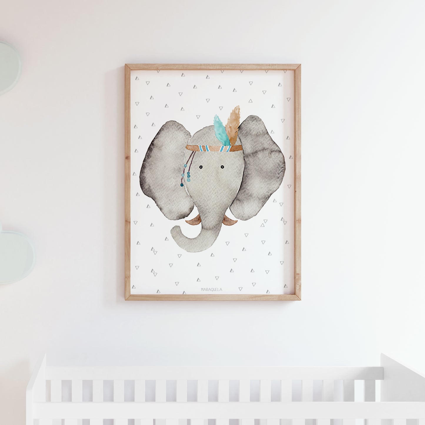 Lámina Elefante Dante - GRANDE y pequeño Formato