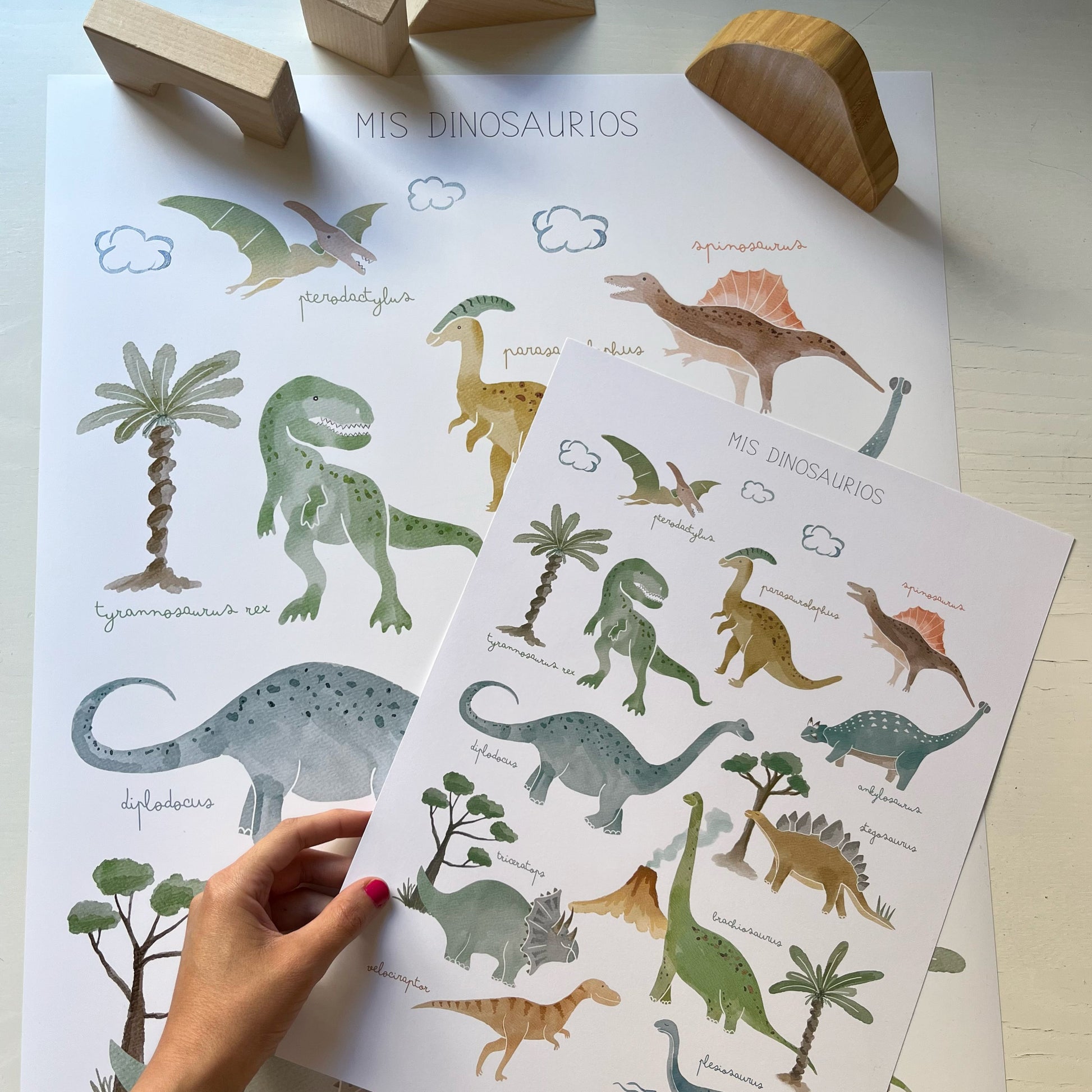 lámina infantil dinosaurios 