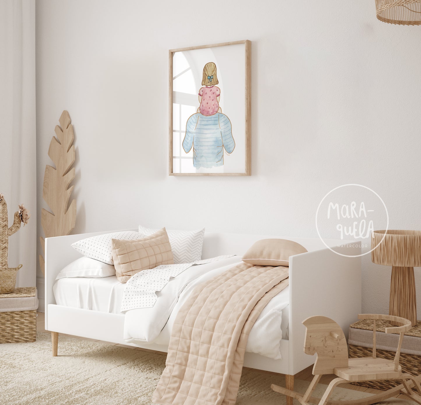 Ilustración Padre y Niña