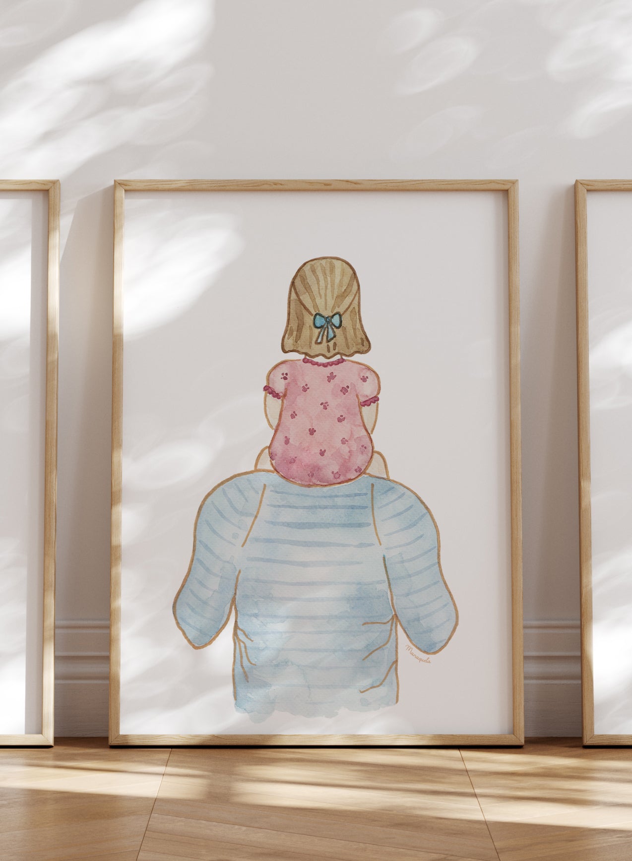 Ilustración Padre y Niña