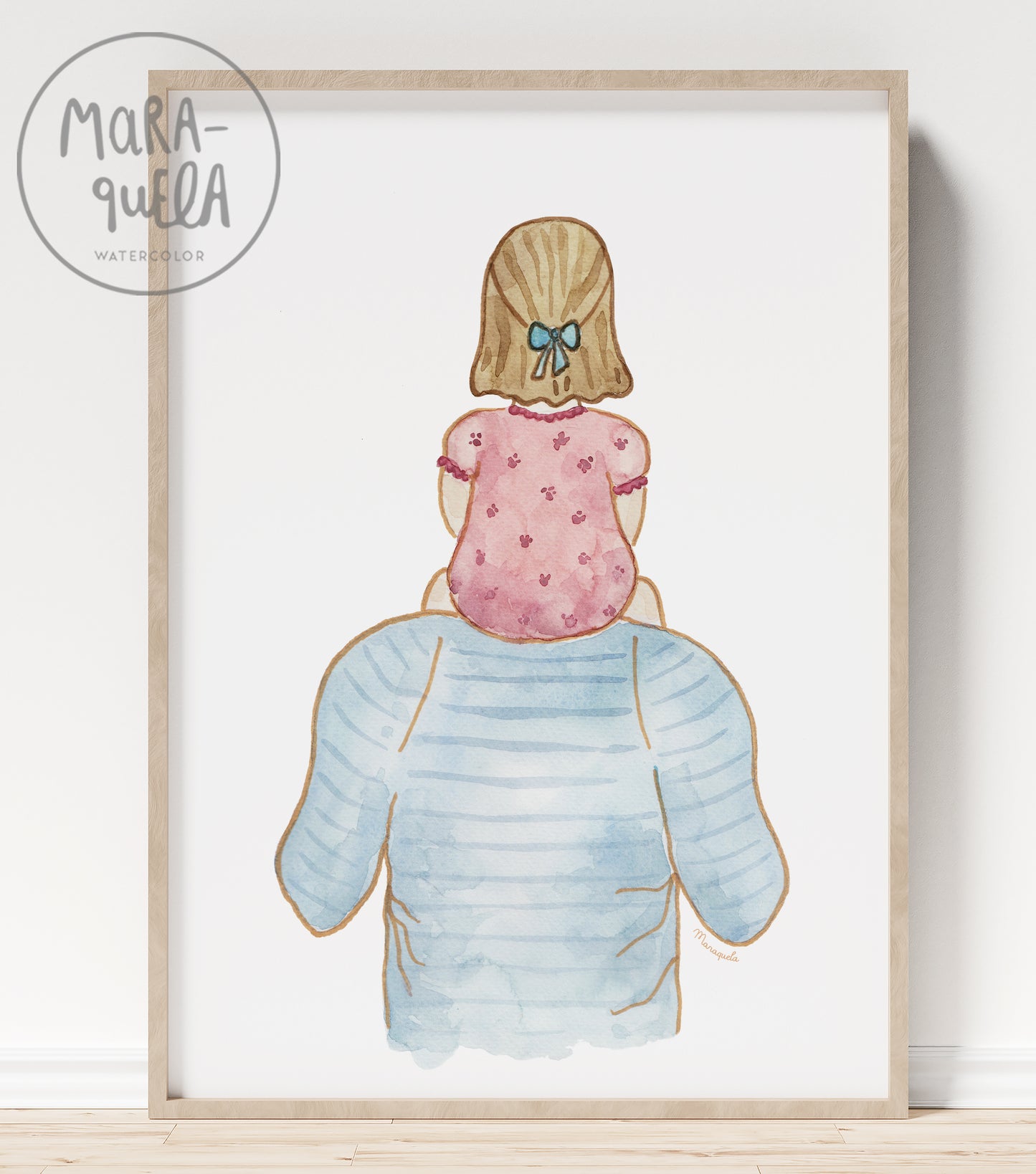 Ilustración Padre y Niña