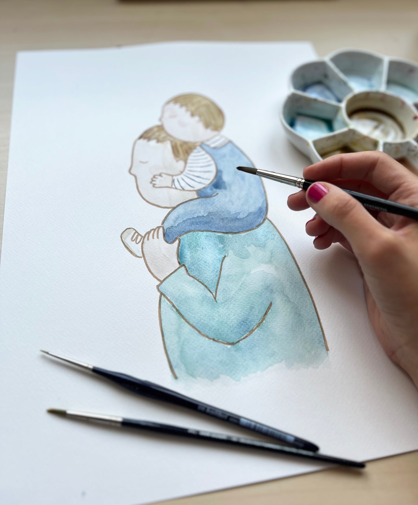 Ilustración Padre e Hijo