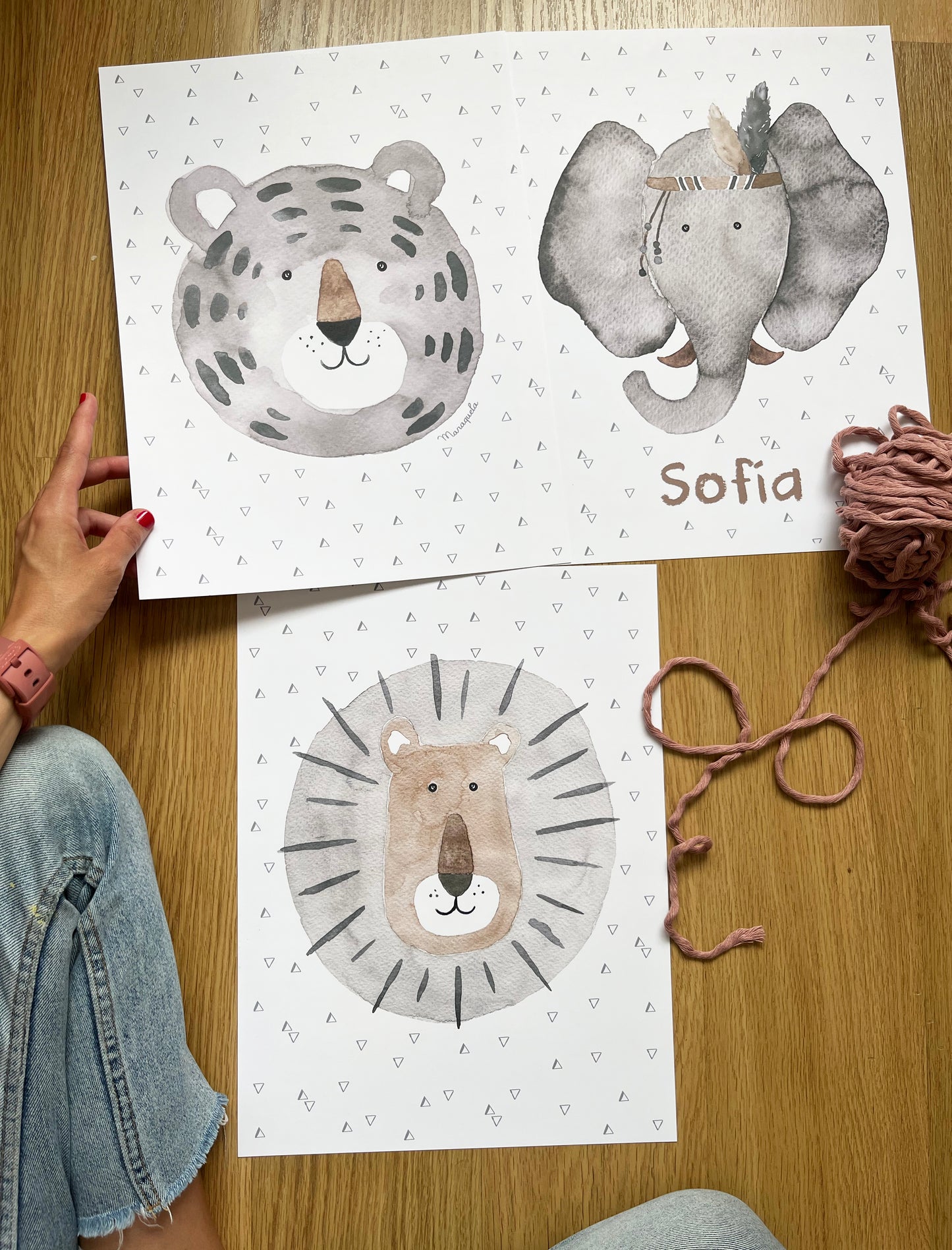 Set Leopardo Modesto - GRIS