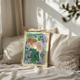 Lámina maternidad - Flores violetas