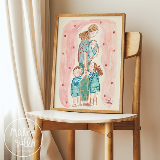 PREVENTA - Lámina Mamá de Tres