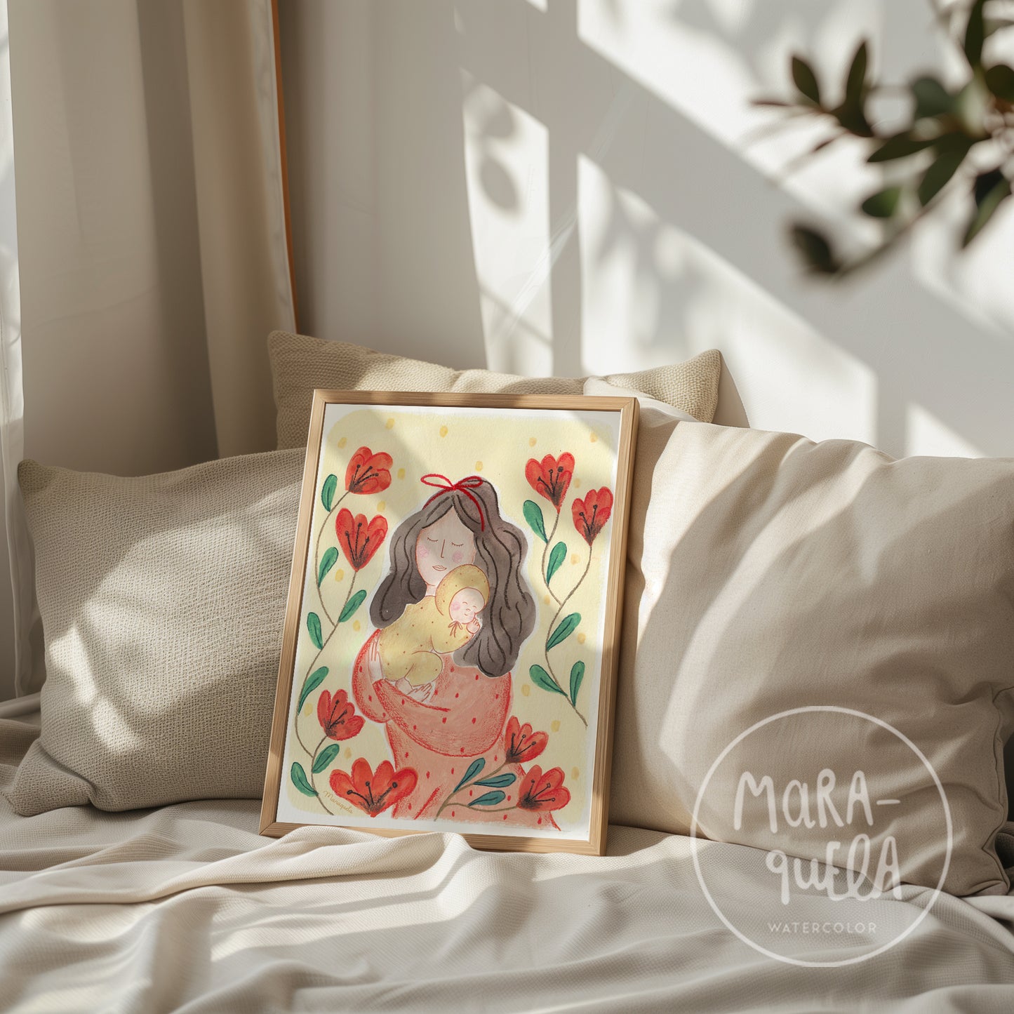 Lámina maternidad - Tonos cálidos
