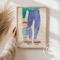 Lámina Madre e hijo - Siempre contigo