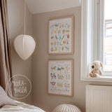 PACK de láminas CATALÁN - El meu abecedari + Compta fins a deu