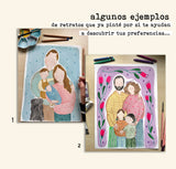 Retrato familiar personalizado - Pintado a mano